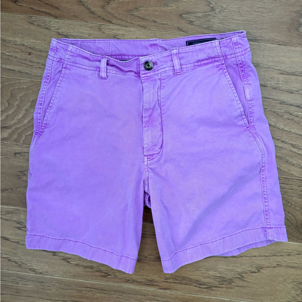Vineyard Vines Purple Bermuda Shorts Casual Cotton Blend